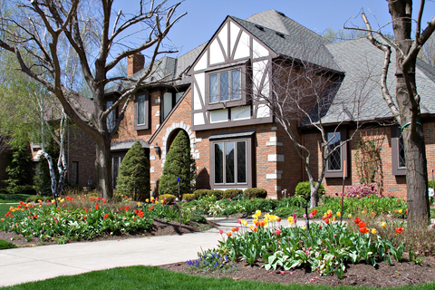 An early century American Tudor home