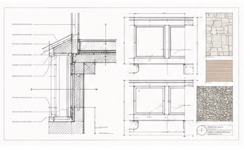 Architectural construction documentation drawings